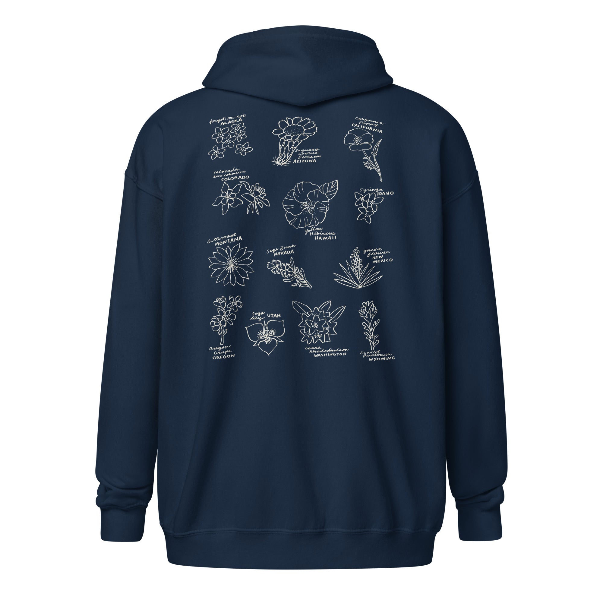 Western State Flowers Zip-Up Hoodie – Deseret News Store